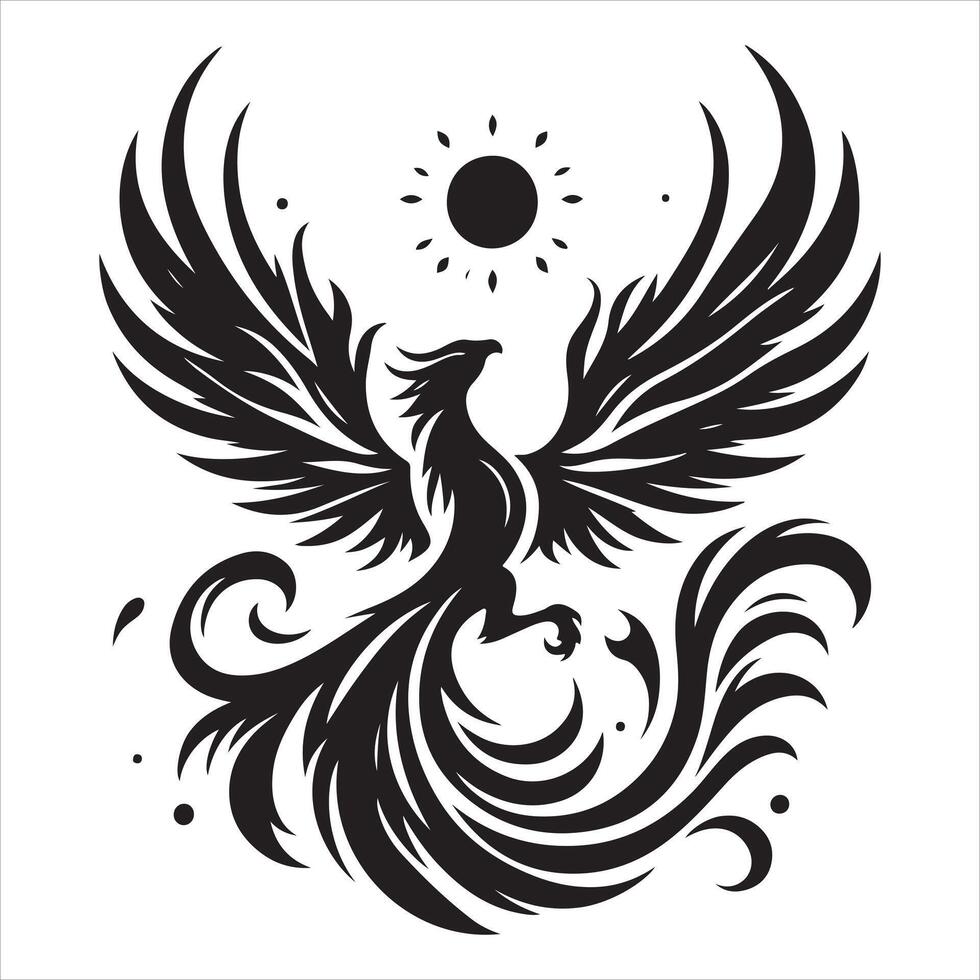 Phoenix Rising EPS file vector