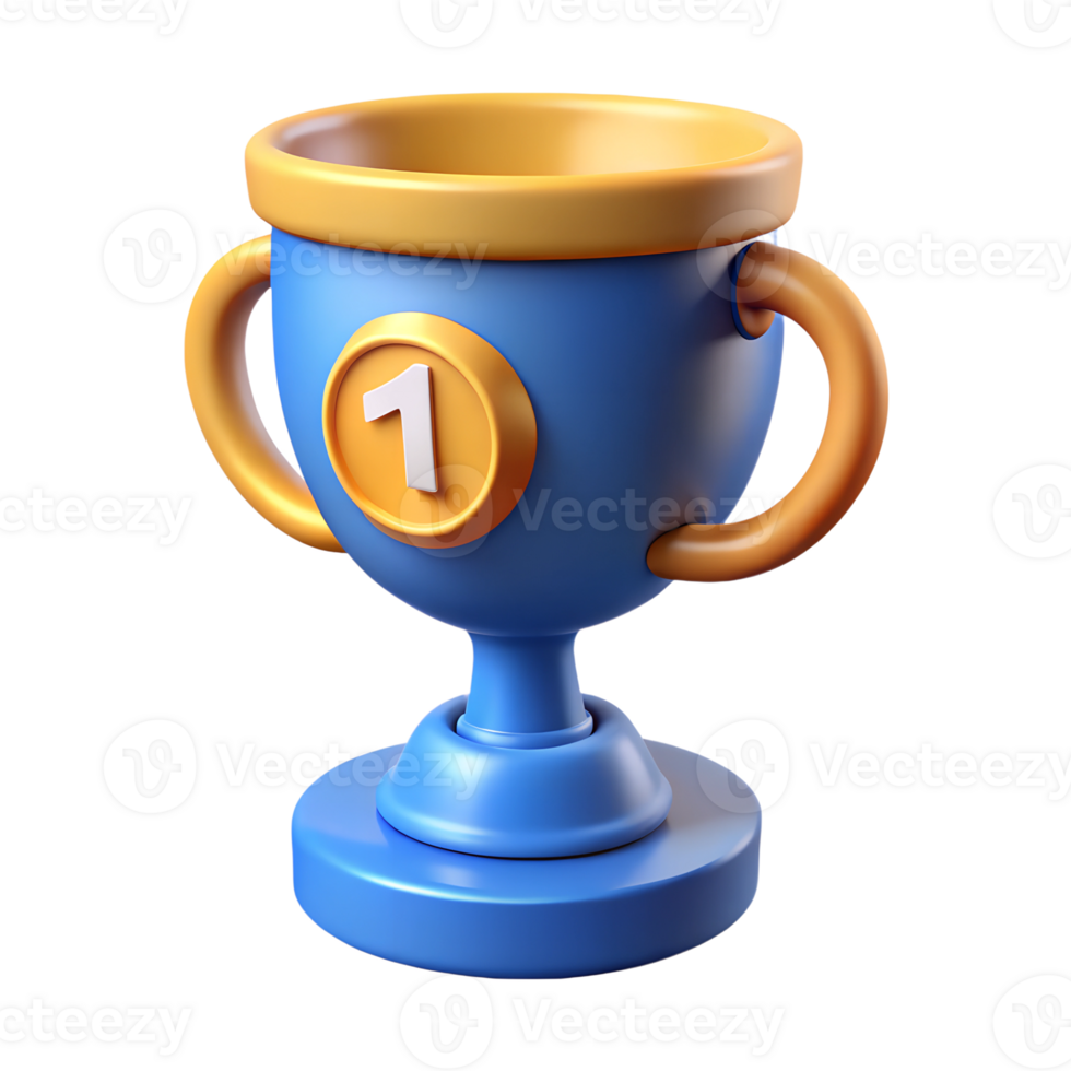 Winner cup 3d icon isolated png