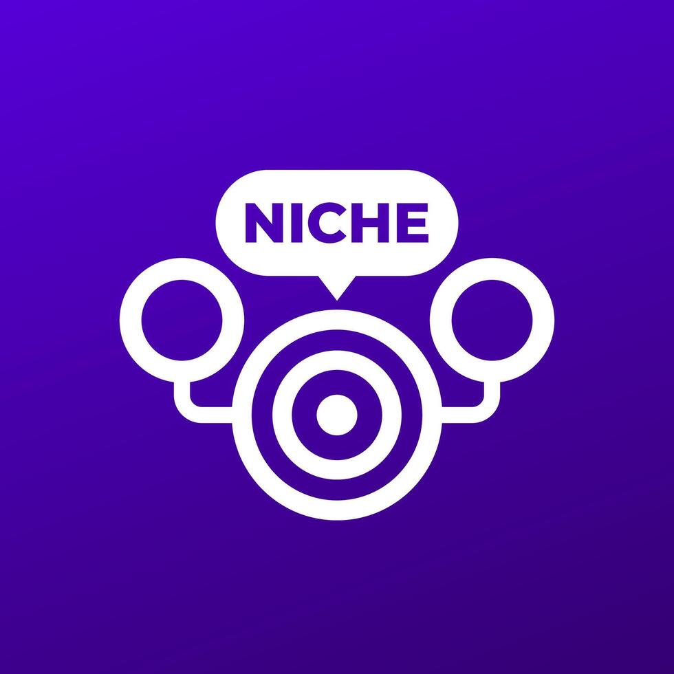 Niche icon for web and apps vector