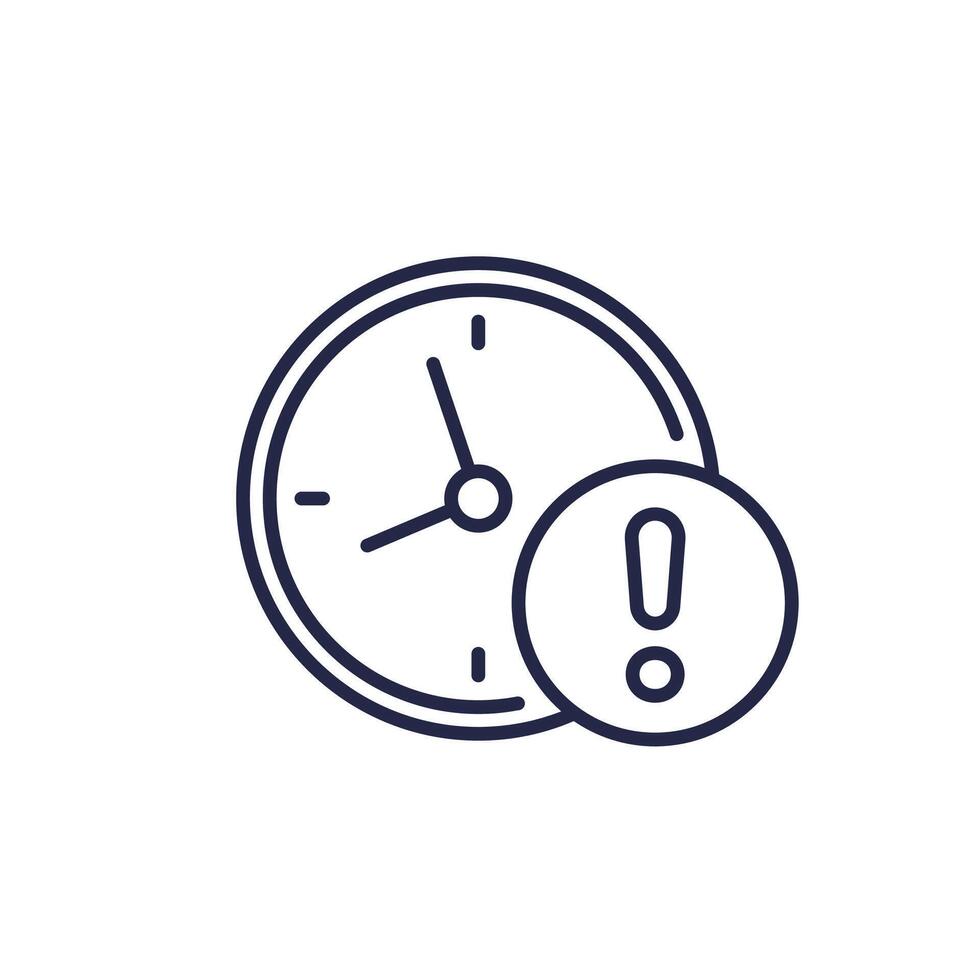 shelf life line icon, expire time vector