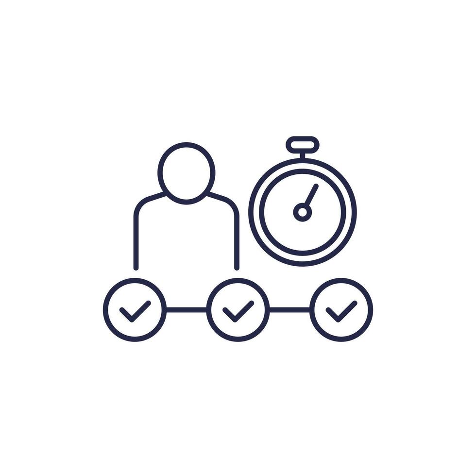 fast career development line icon vector