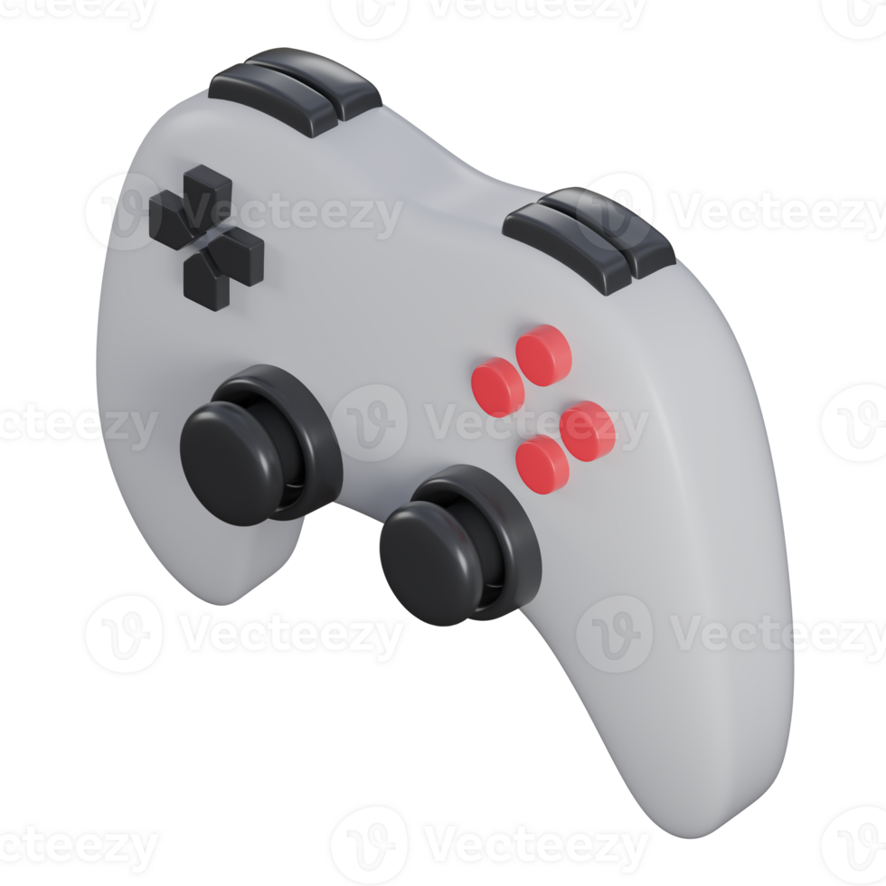 High Quality 3D Illustration of Modern Gamepad and Joystick with Intricate Details, Perfect for Gaming and Technology Concepts png