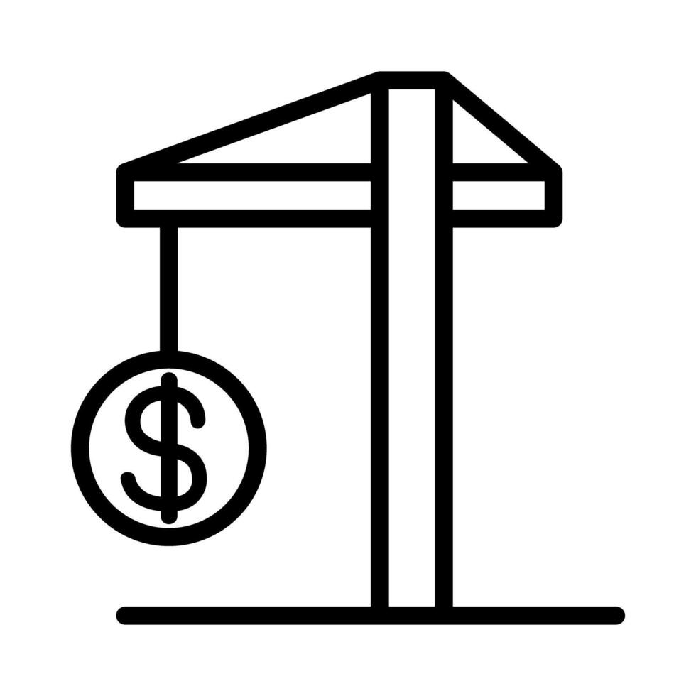 Investment icon in line style vector