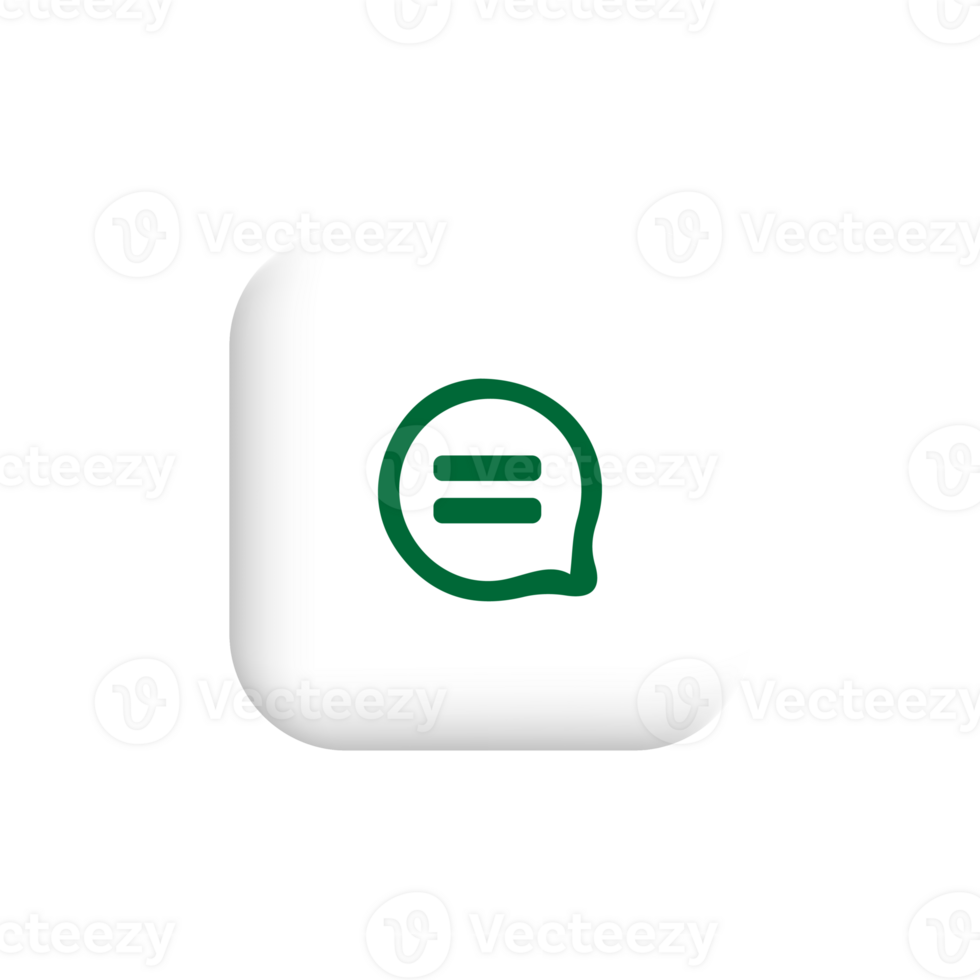 bubble chat symbol green color png