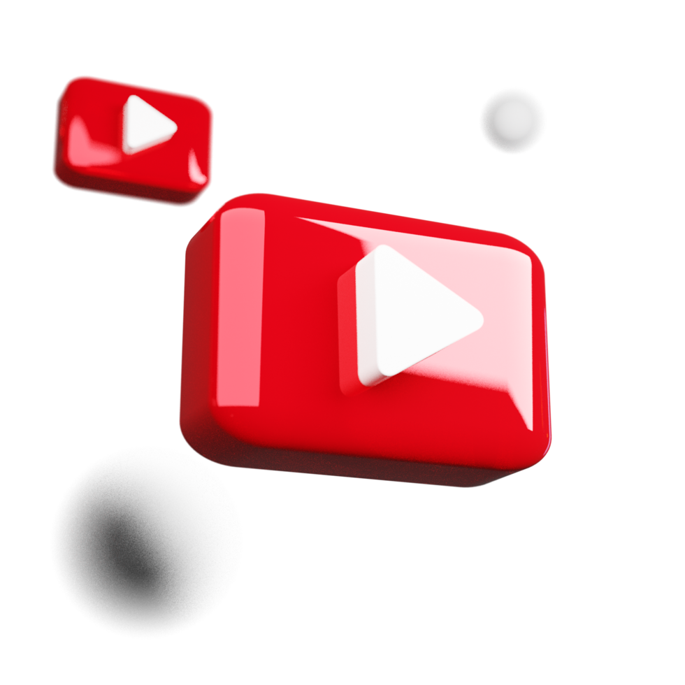 moderno 3d Youtube logo per media condivisione e streaming Servizi png