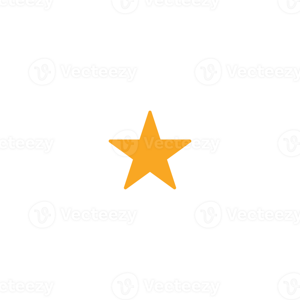 A star icon on a white shape png