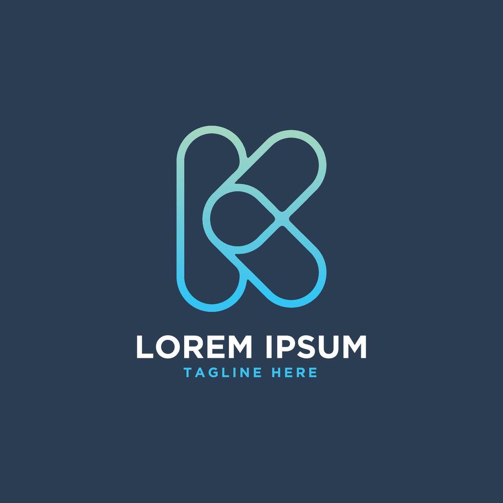 Letter K logo Design Concept vector