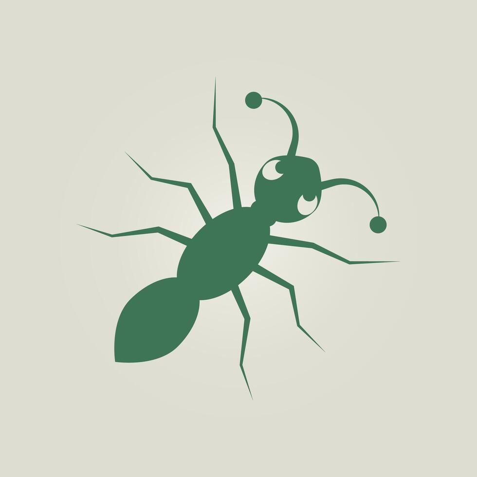 Ant insect trendy artwork attractive abstract illustration colorful practical design vector