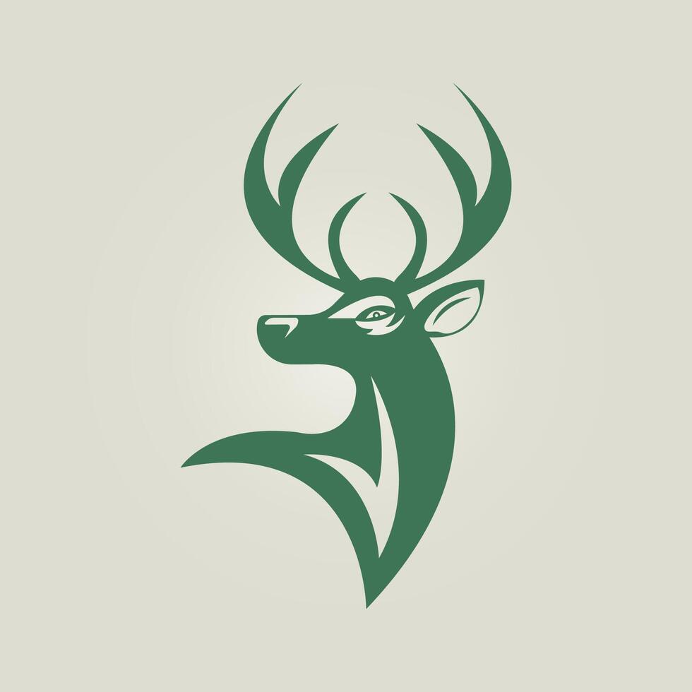 Deer trendy artwork attractive abstract illustration colorful practical design vector