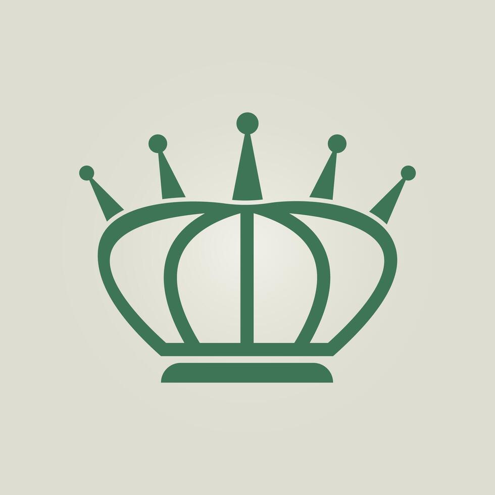 Crown trendy artwork attractive abstract illustration colorful practical design vector