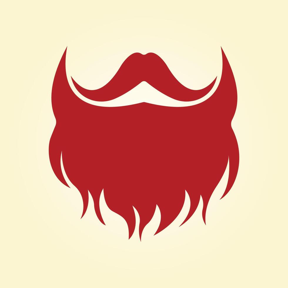 Man Beard trendy artwork cute abstract illustration colorful practical design vector