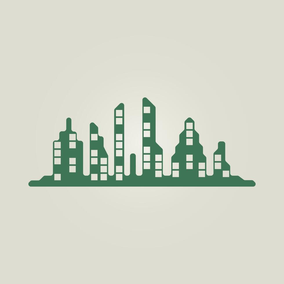City Building trendy artwork attractive abstract illustration colorful practical design vector