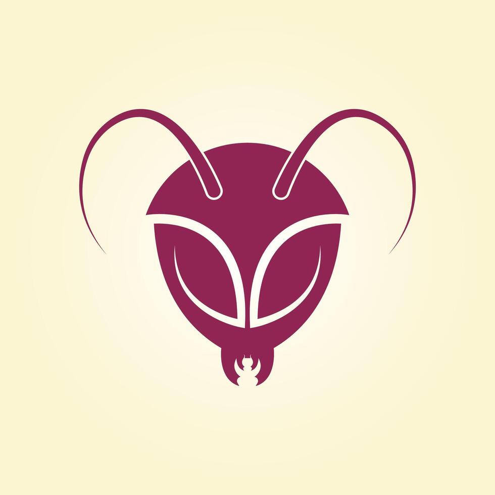Ant head trendy artwork gorgeous abstract illustration colorful practical design vector