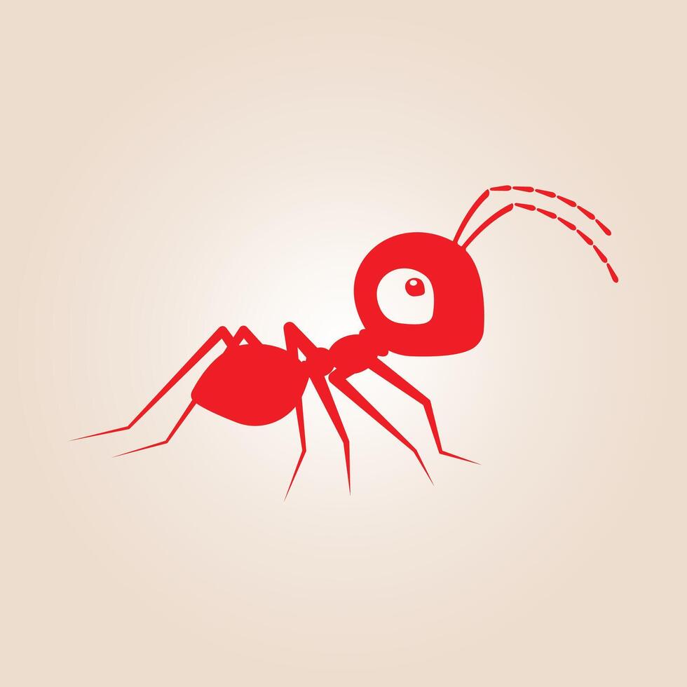Ant trendy artwork beautiful abstract illustration colorful practical design vector