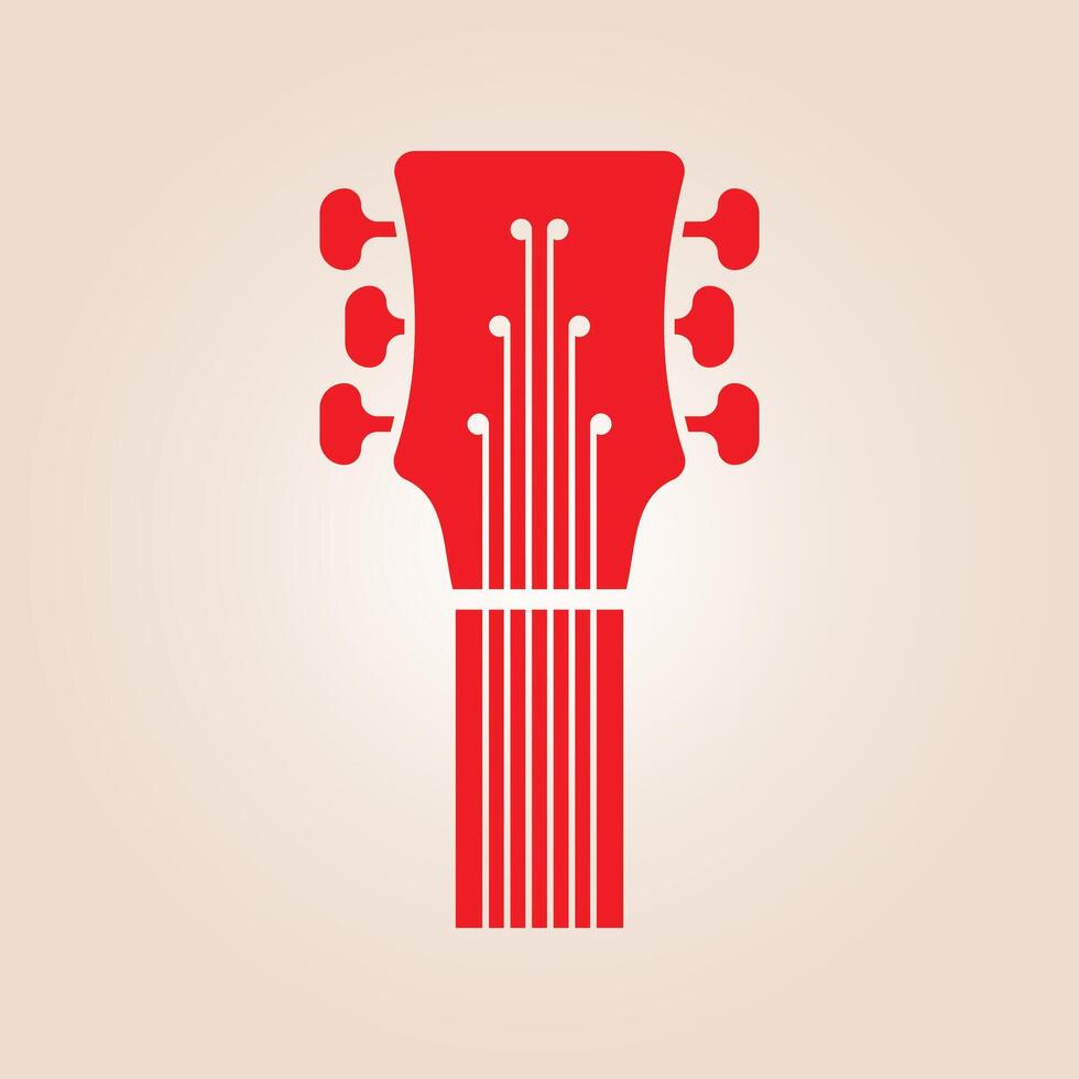Guitar trendy artwork beautiful abstract illustration colorful practical design vector