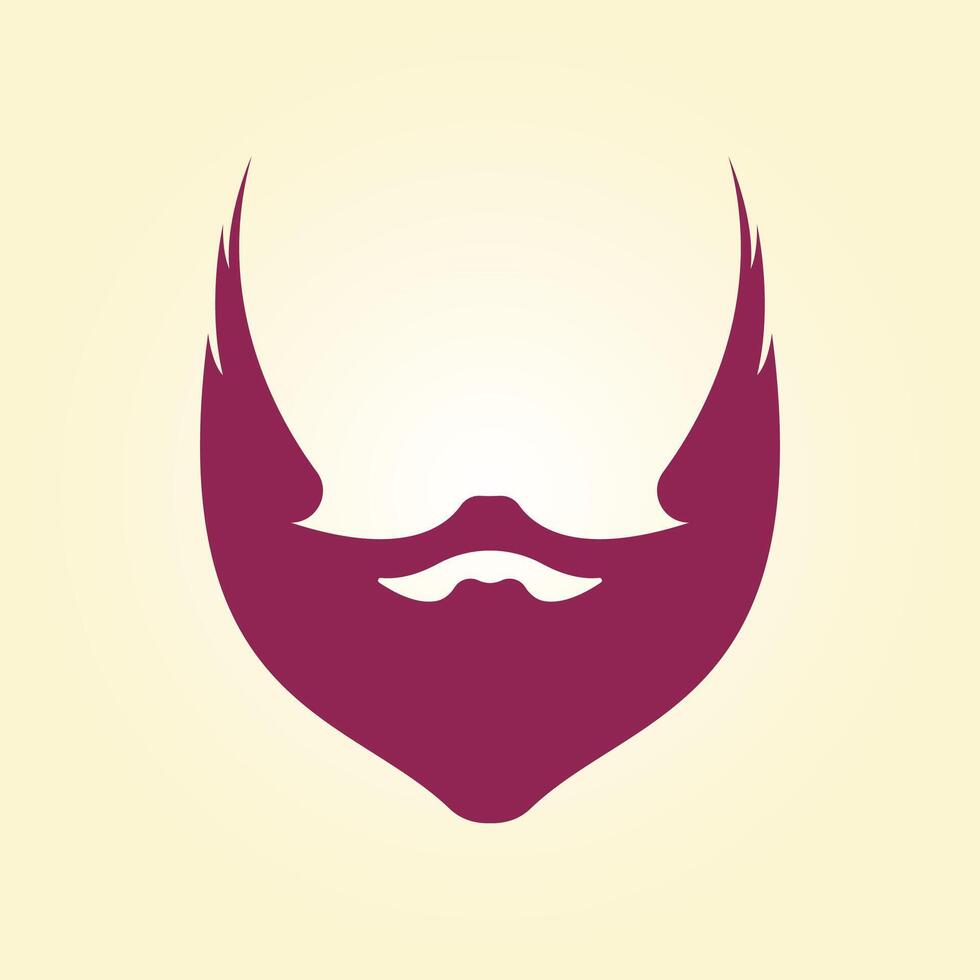 Stylist Beard trendy artwork gorgeous abstract illustration colorful practical design vector