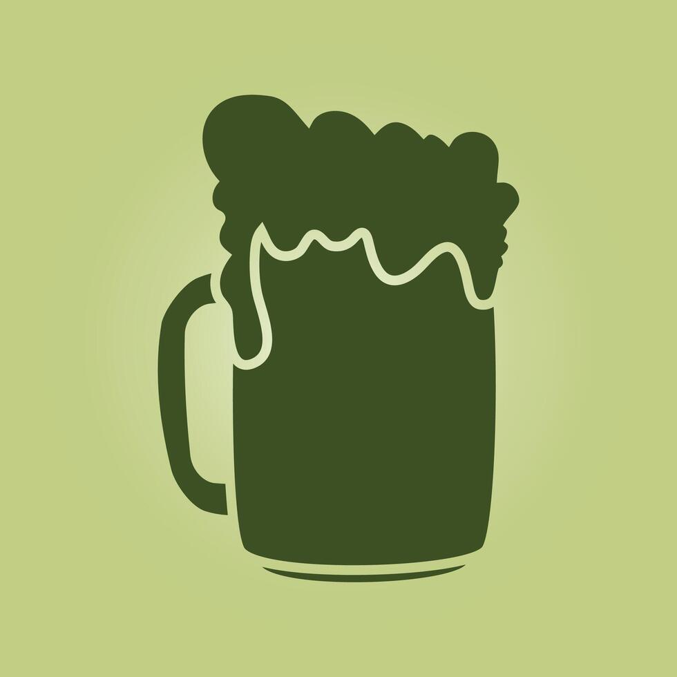 Beer mug trendy artwork ravishing abstract illustration colorful applicable design vector