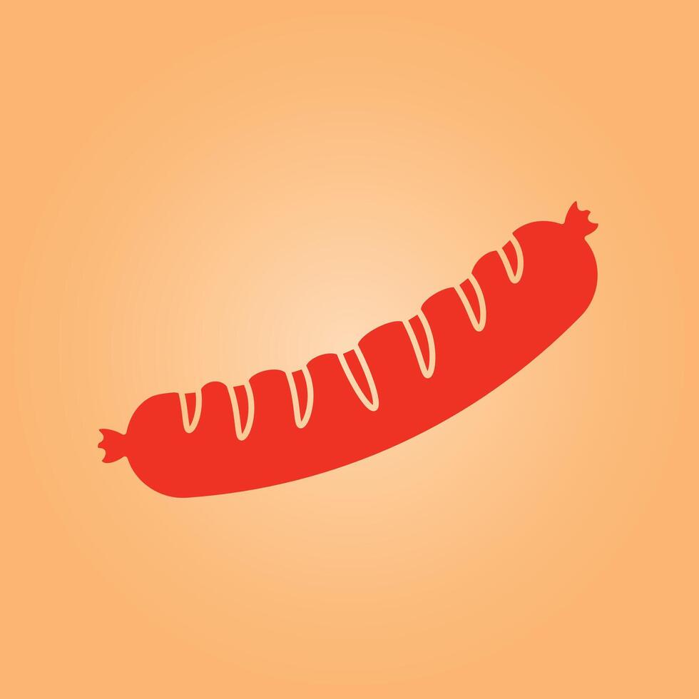Sausages trendy artwork perfect abstract illustration colorful applicable design vector
