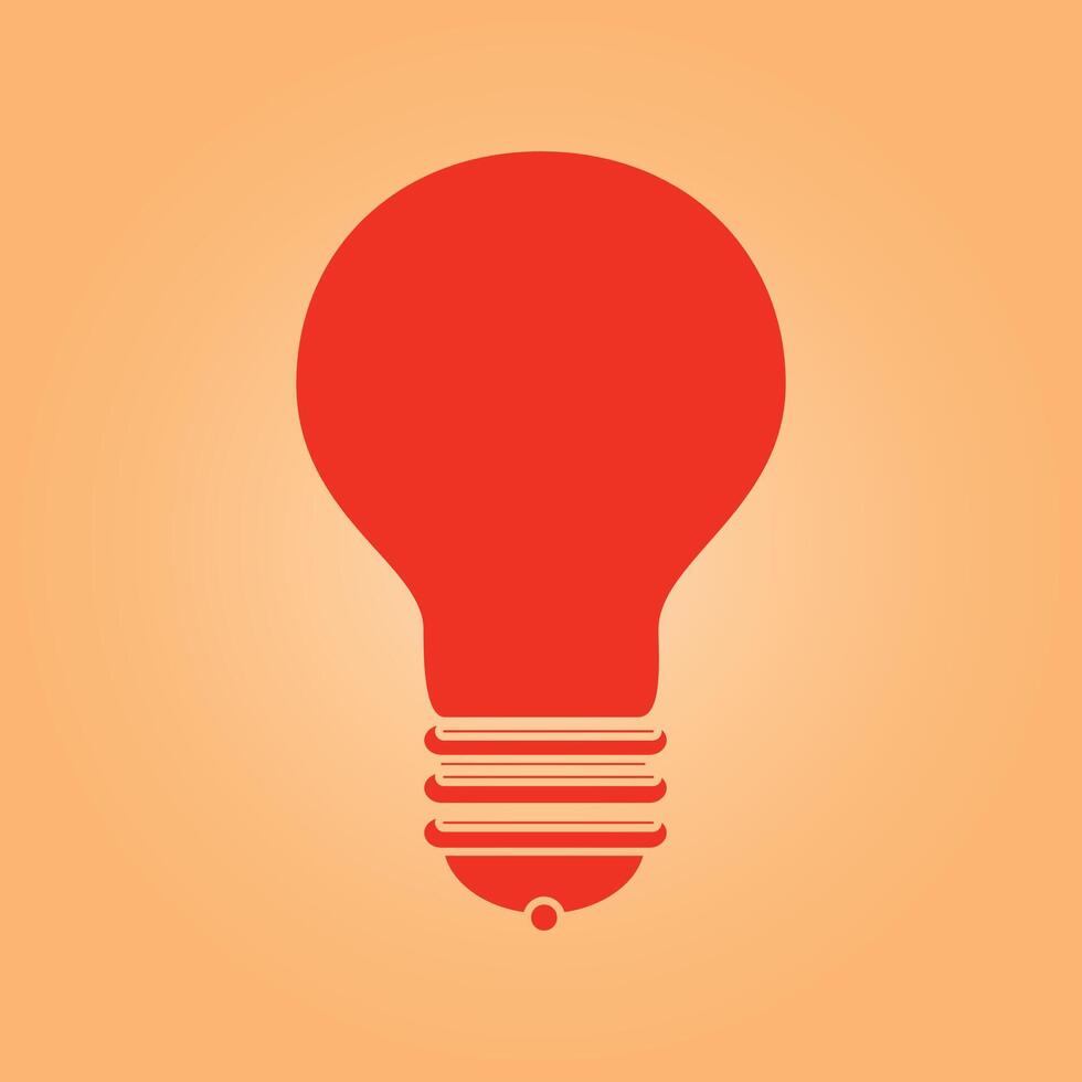 Light bulb trendy artwork perfect abstract illustration colorful applicable design vector