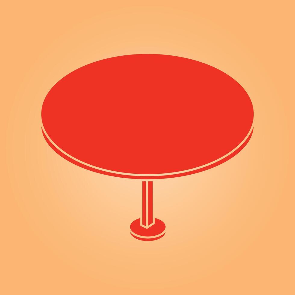 Round table trendy artwork perfect abstract illustration colorful applicable design vector
