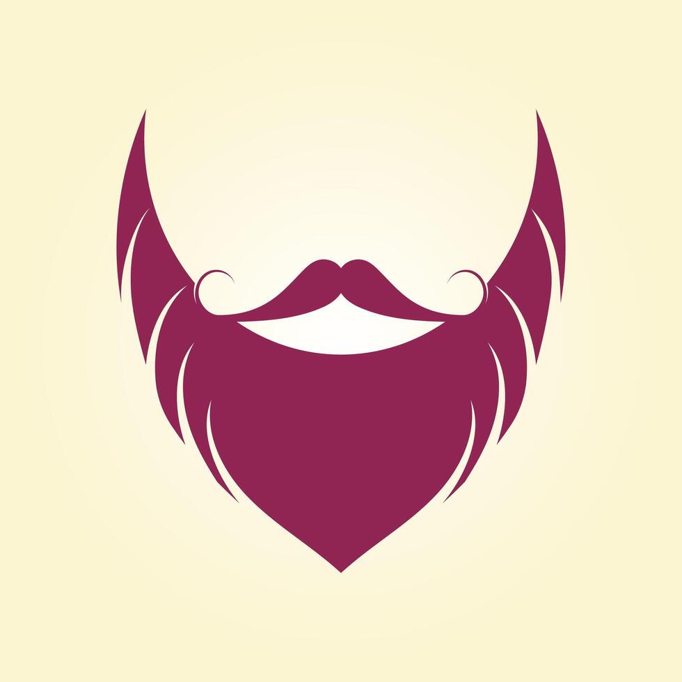 Man Beard trendy artwork gorgeous abstract illustration colorful practical design vector