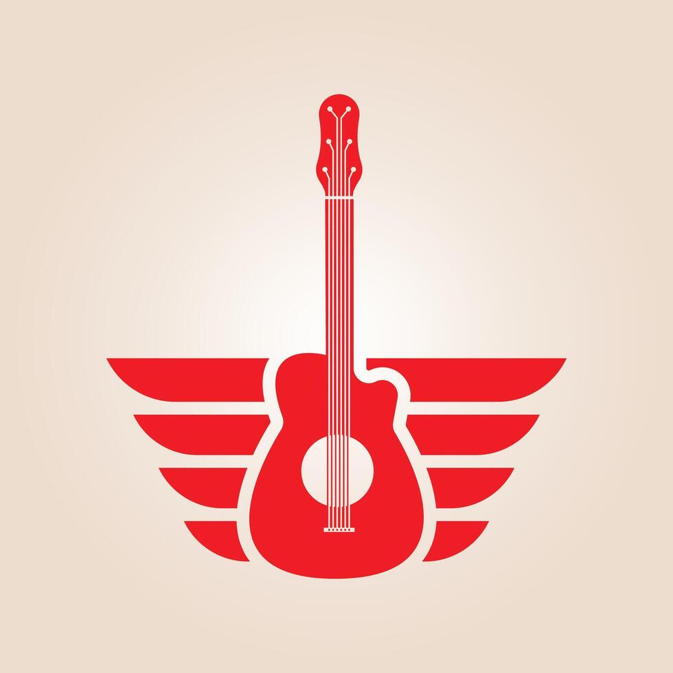 Guitar Music trendy artwork beautiful abstract illustration colorful practical design vector