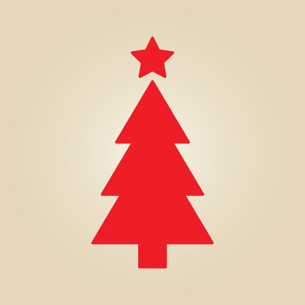Christmas pine tree trendy artwork glorious abstract illustration colorful applicable design vector