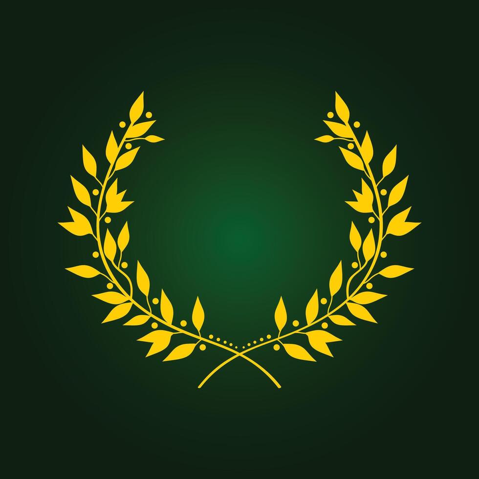 Laurel wreath trendy artwork beauteous abstract illustration colorful applicable design vector