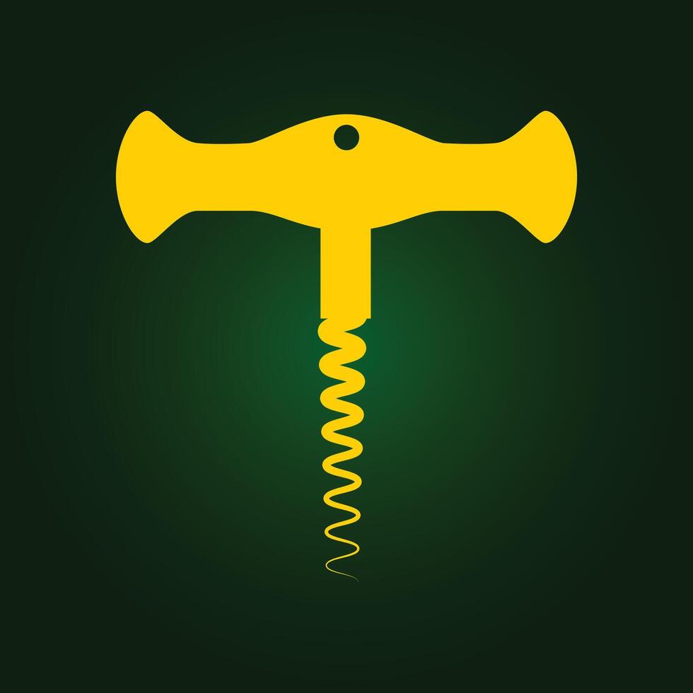 Corkscrew tool trendy artwork beauteous abstract illustration colorful applicable design vector