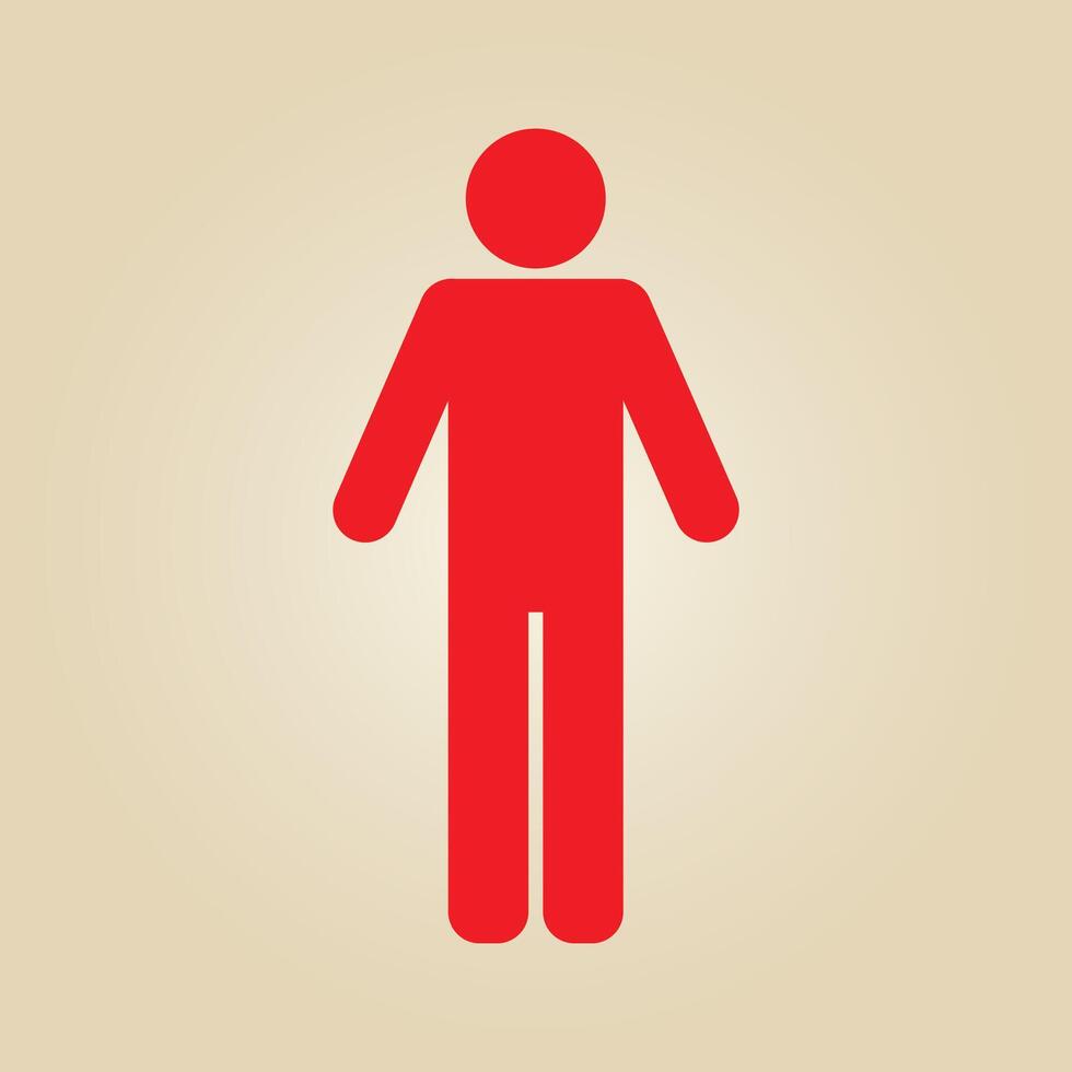 Man figure trendy artwork glorious abstract illustration colorful applicable design vector