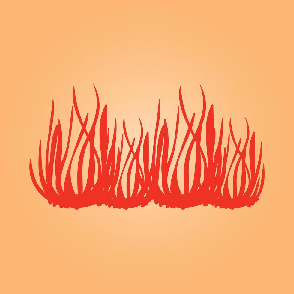 Grass plants trendy artwork perfect abstract illustration colorful applicable design vector