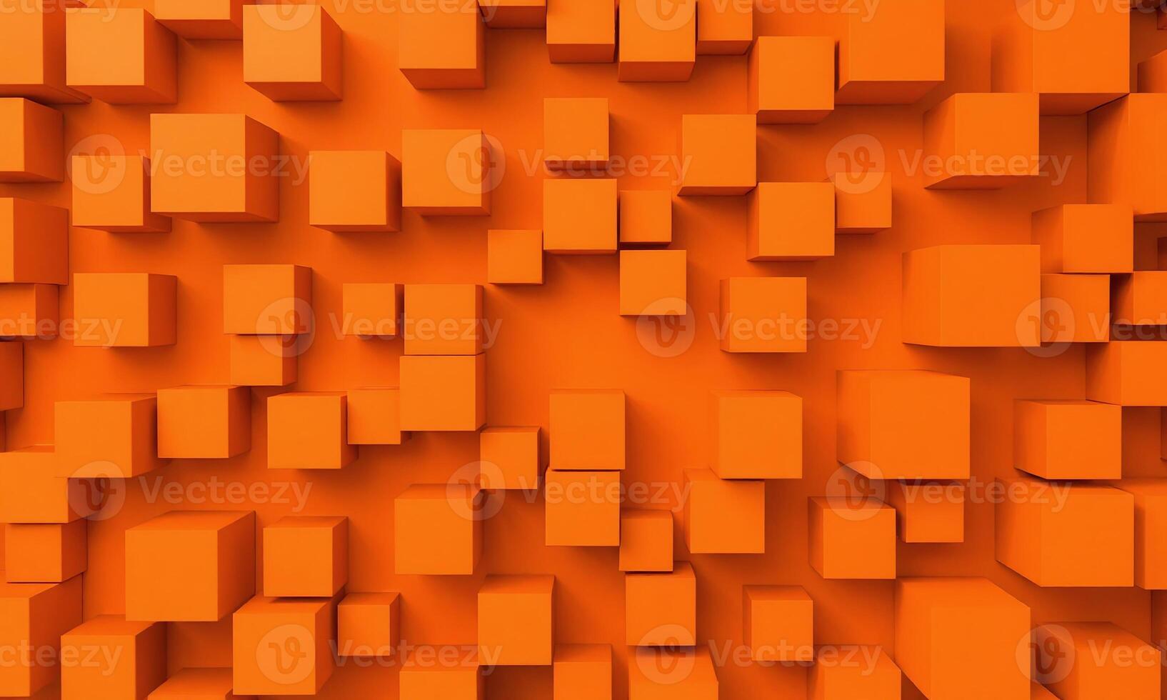 Random shifted orange cube boxes block background wallpaper photo