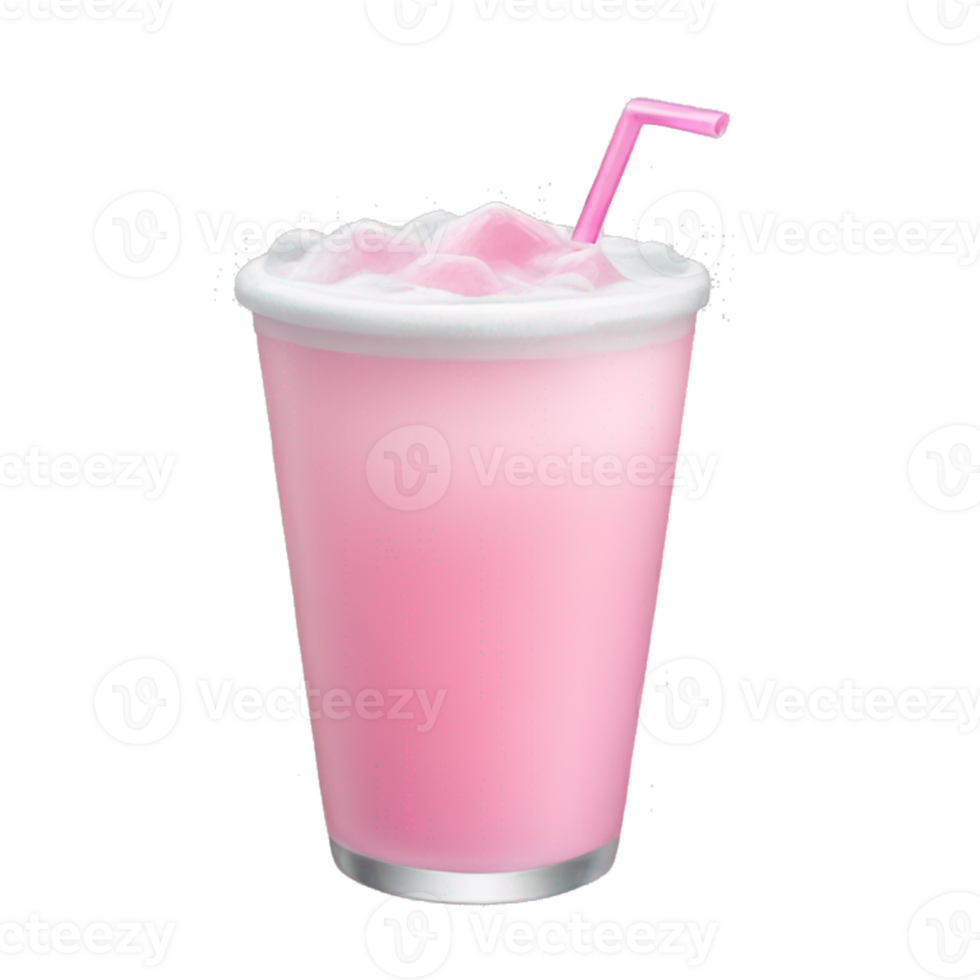 A pink drink with a straw and a straw png