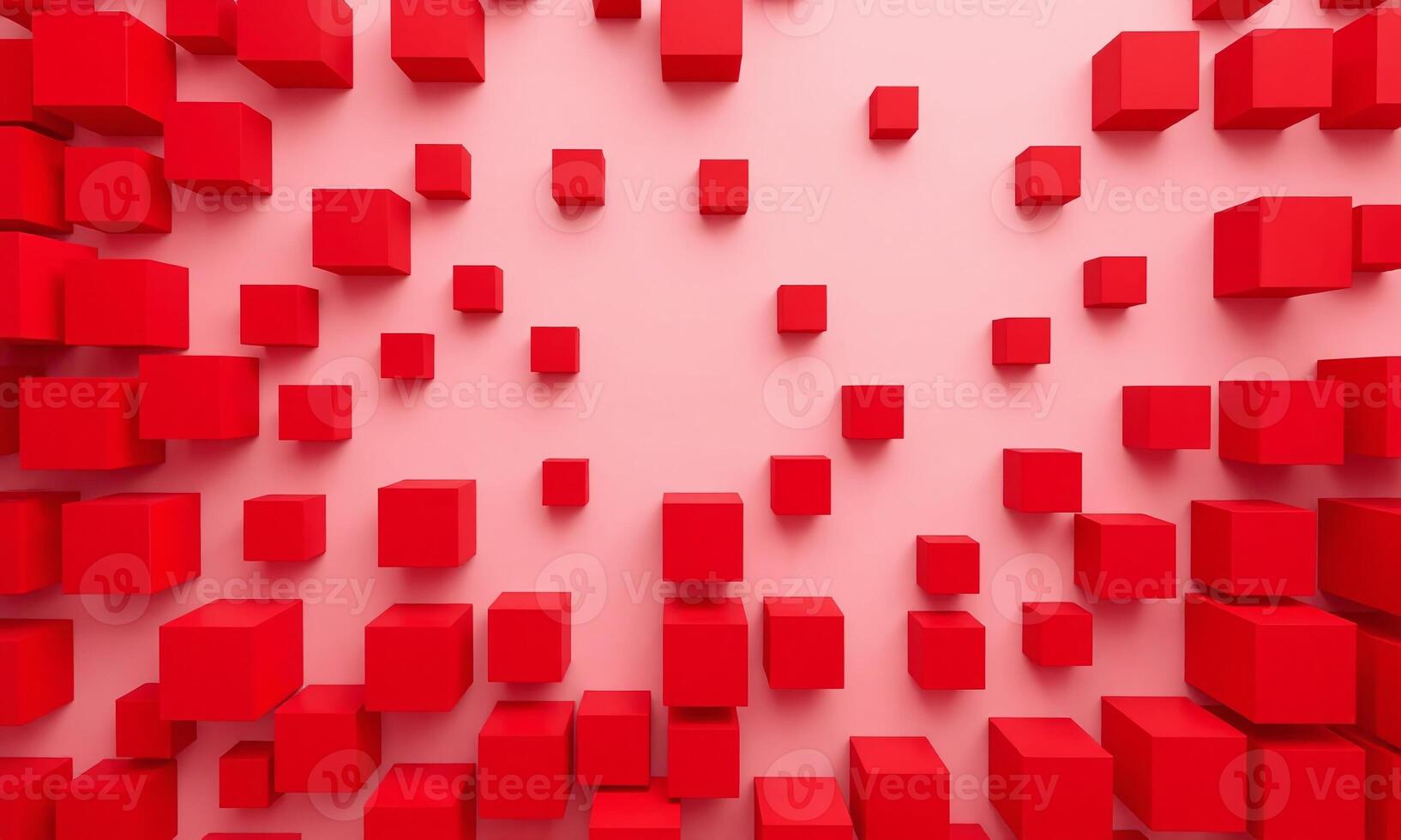 Random shifted red cube boxes block background wallpaper photo