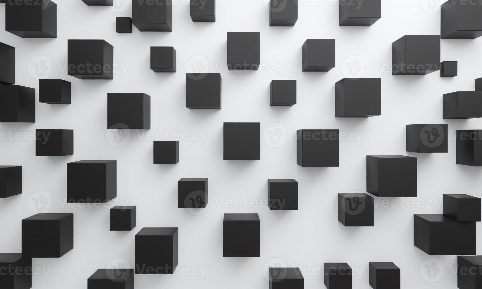 Random shifted black cube boxes block background wallpaper photo