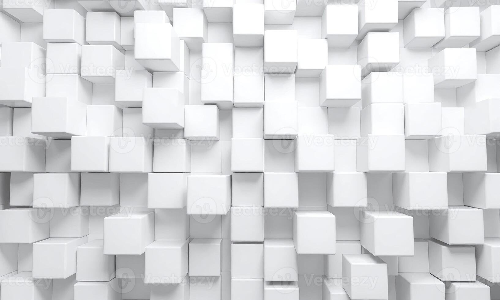 Random shifted white cube boxes block background wallpaper photo