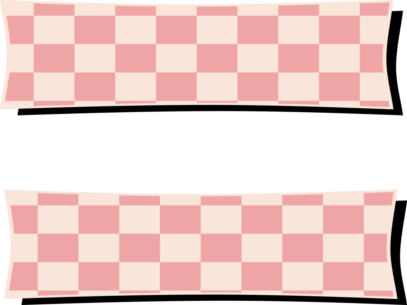 A pink and white checkered equal symbol png