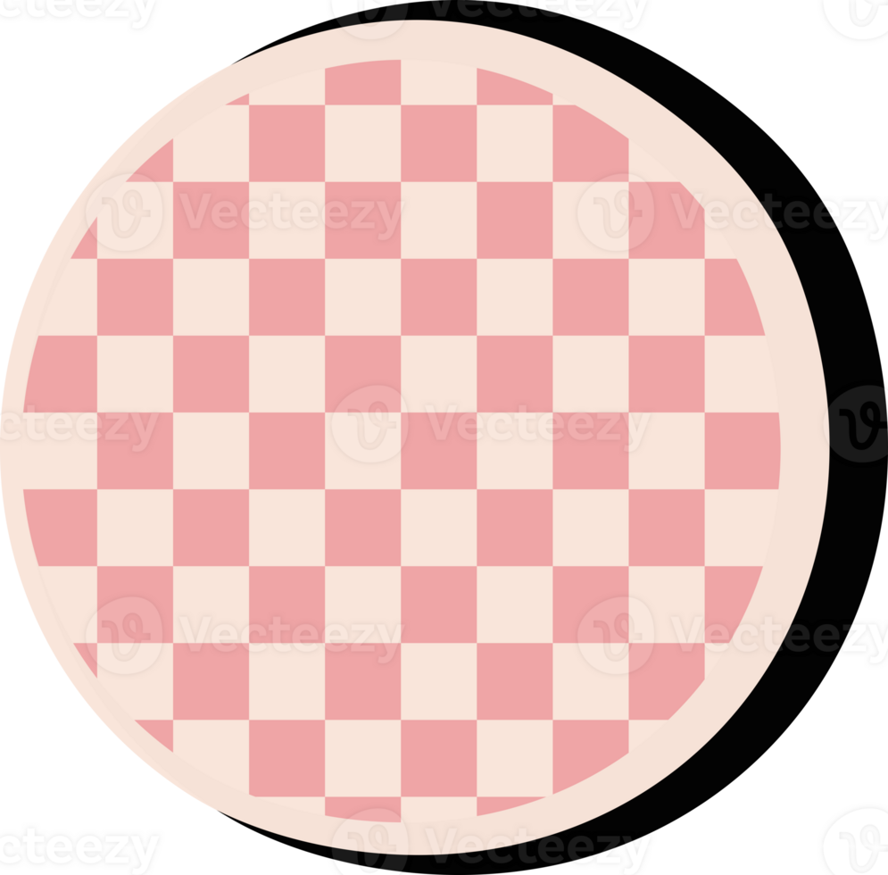 A Dot sign checkered round pattern png