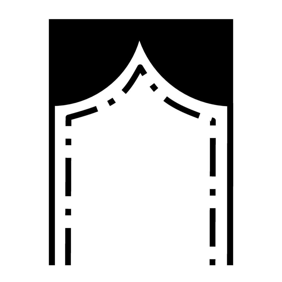 Window Frame Architectural Design, Arabic Style Door or Window Frame Design vector