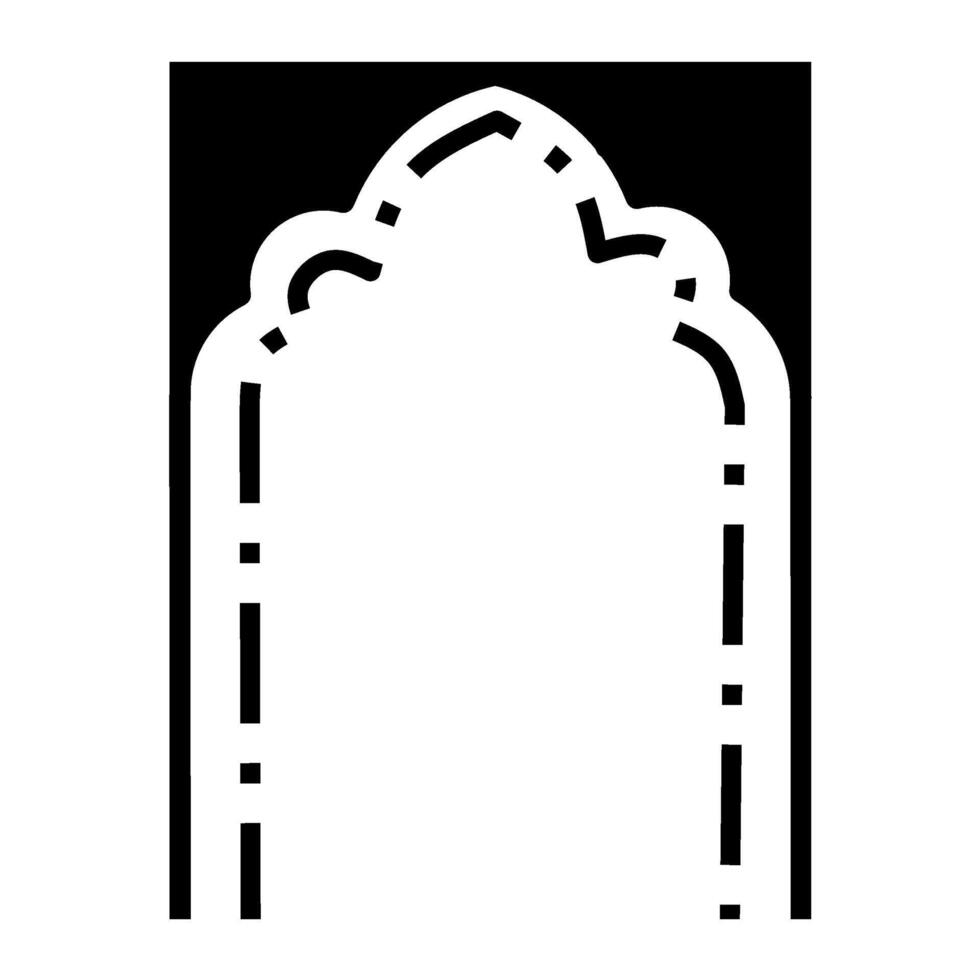 Minimalist Frame Architecture Design, Arabic or Egyptian Style Door or Window Frame Design vector