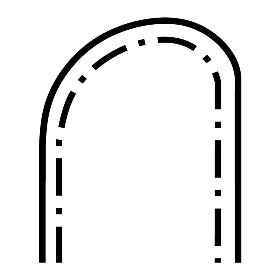 Window Frame Architectural Design, Classic Door or Window Frame Design, Line Icon Design vector