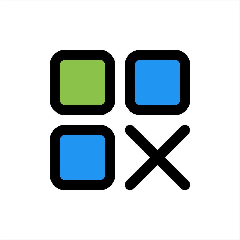 The logo for xbox one vector