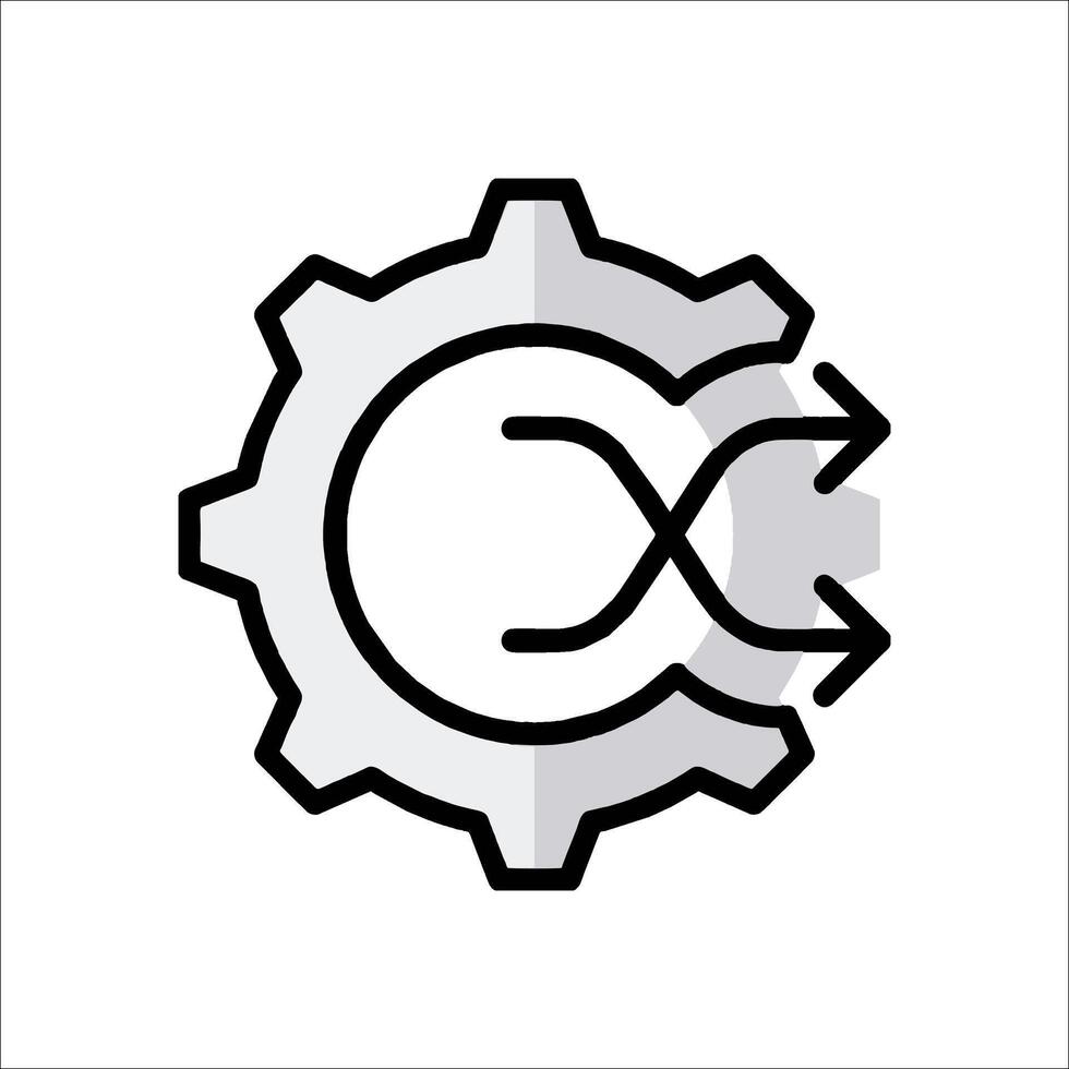 A gearwheel with a cross on it vector