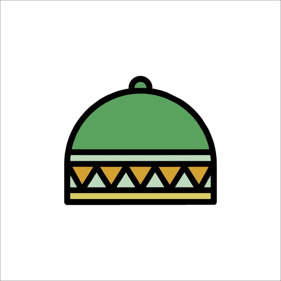 Islamic hat icon illustration vector