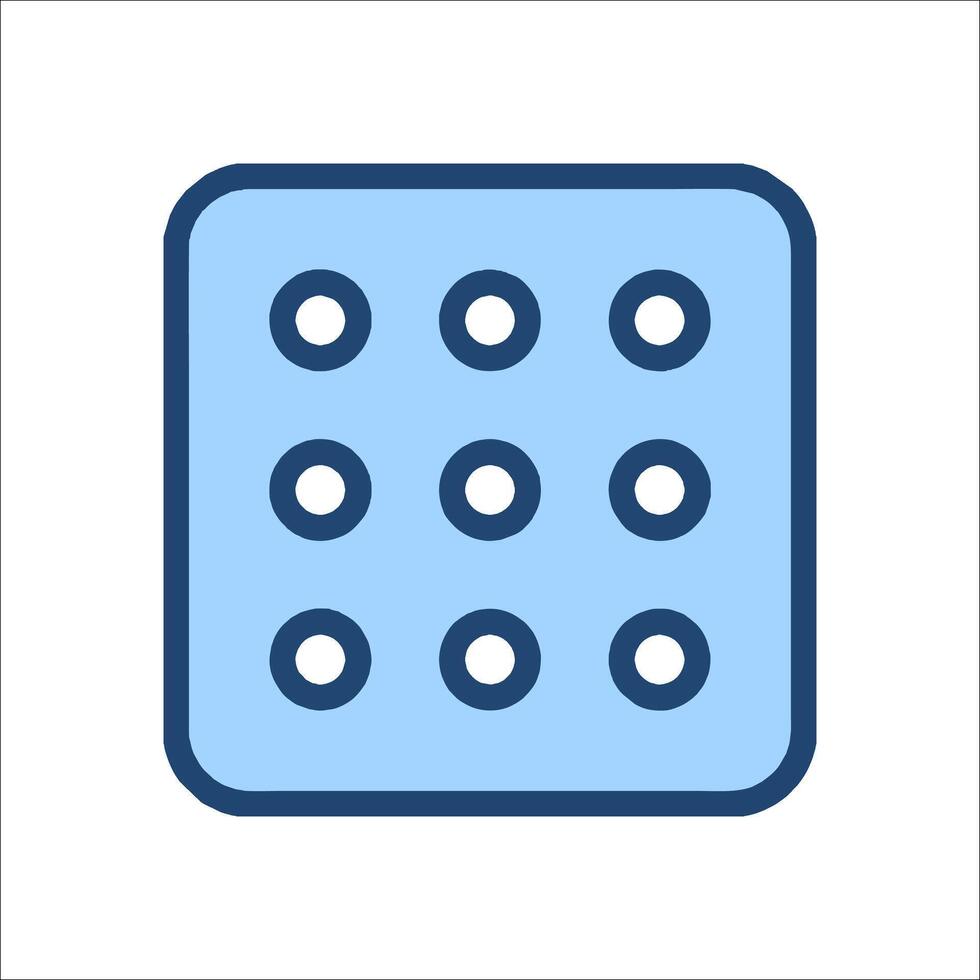 A square with dots on it vector