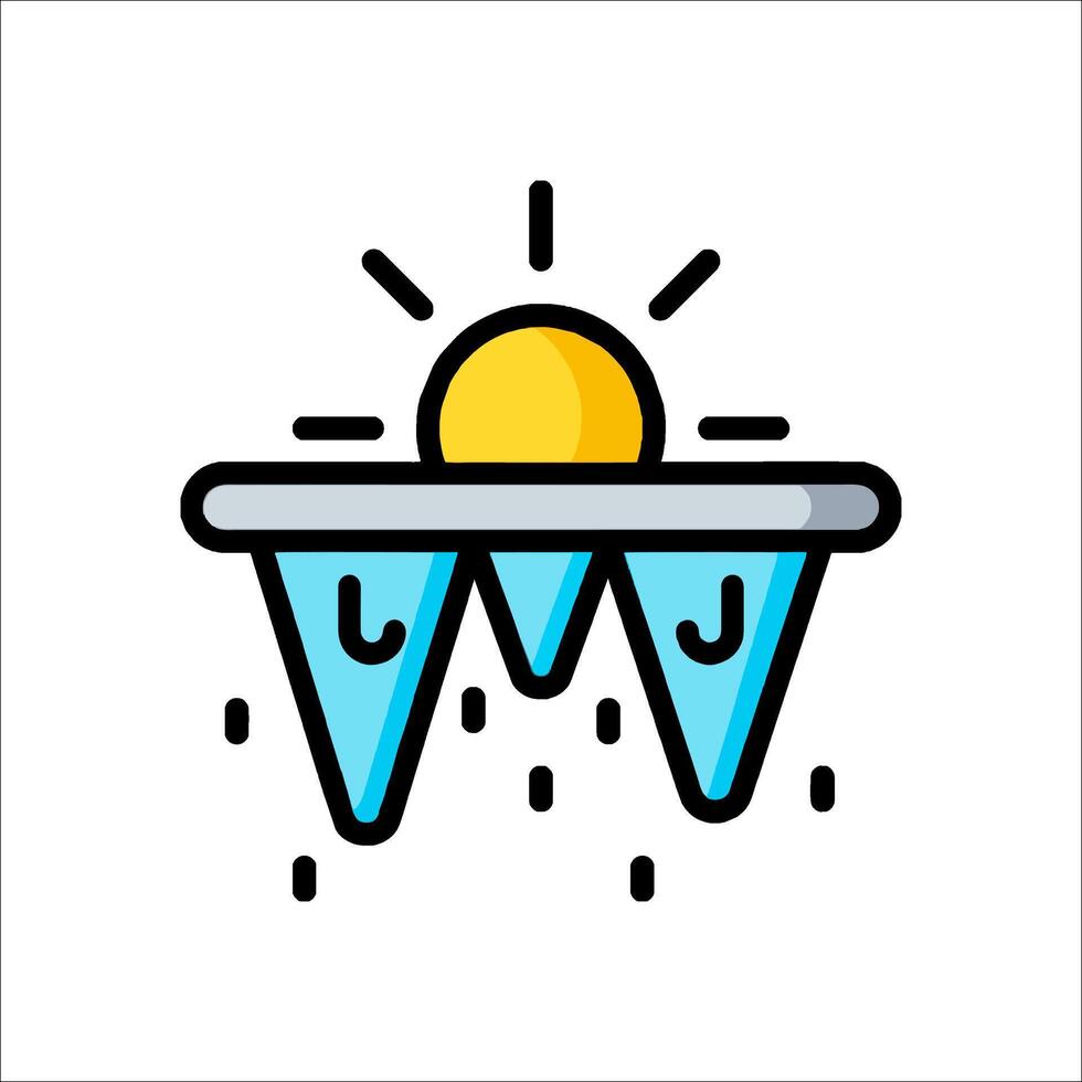 Ice bucket challenge icon illustration vector