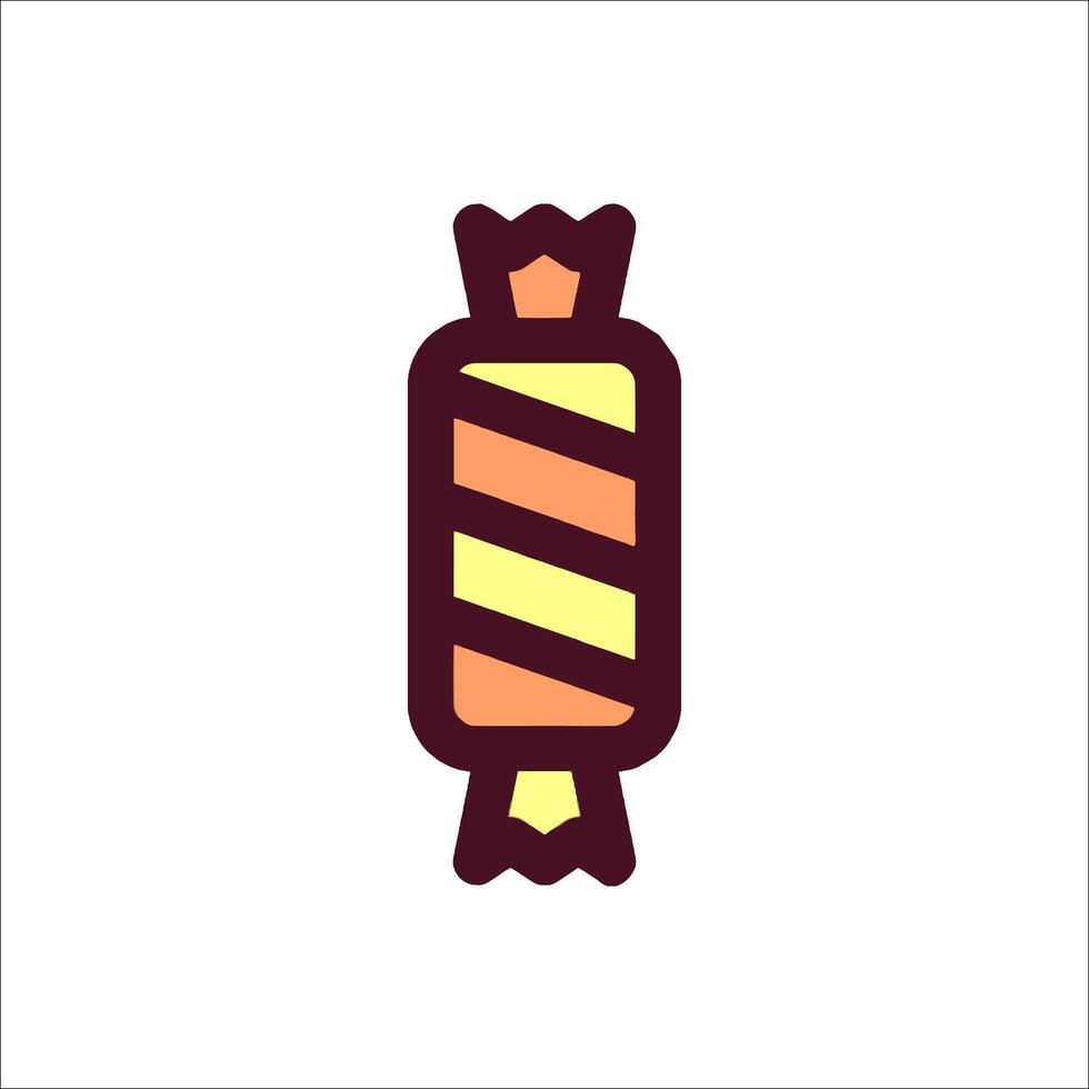 A candy bar icon in a flat style vector