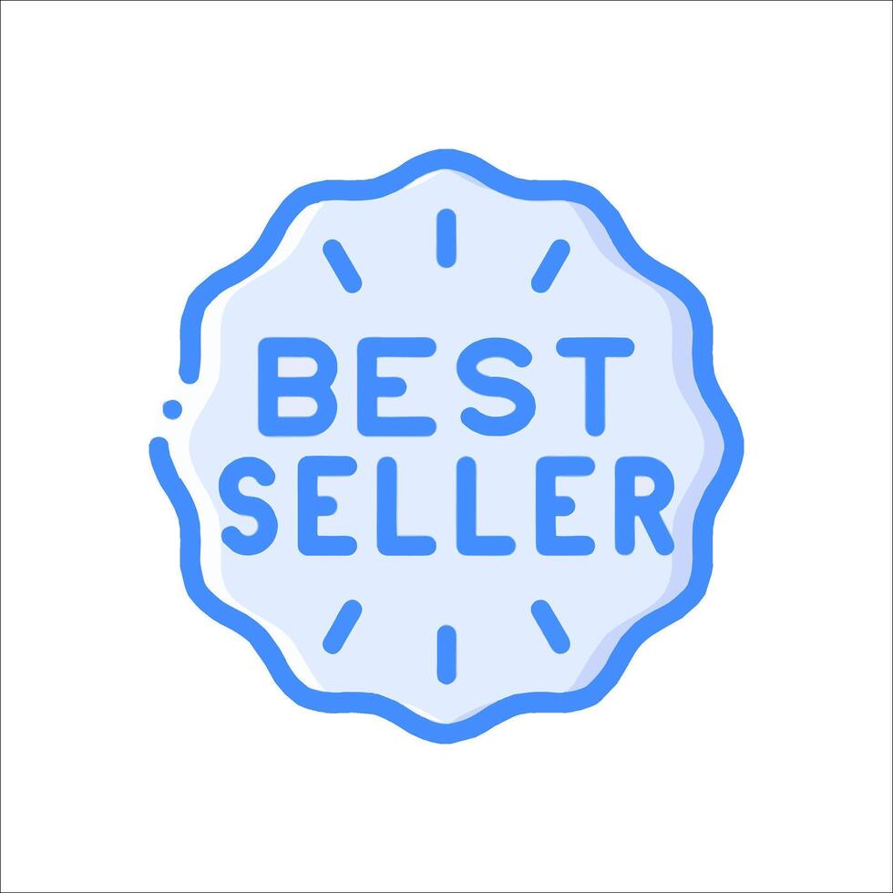 The best seller badge on a white background vector