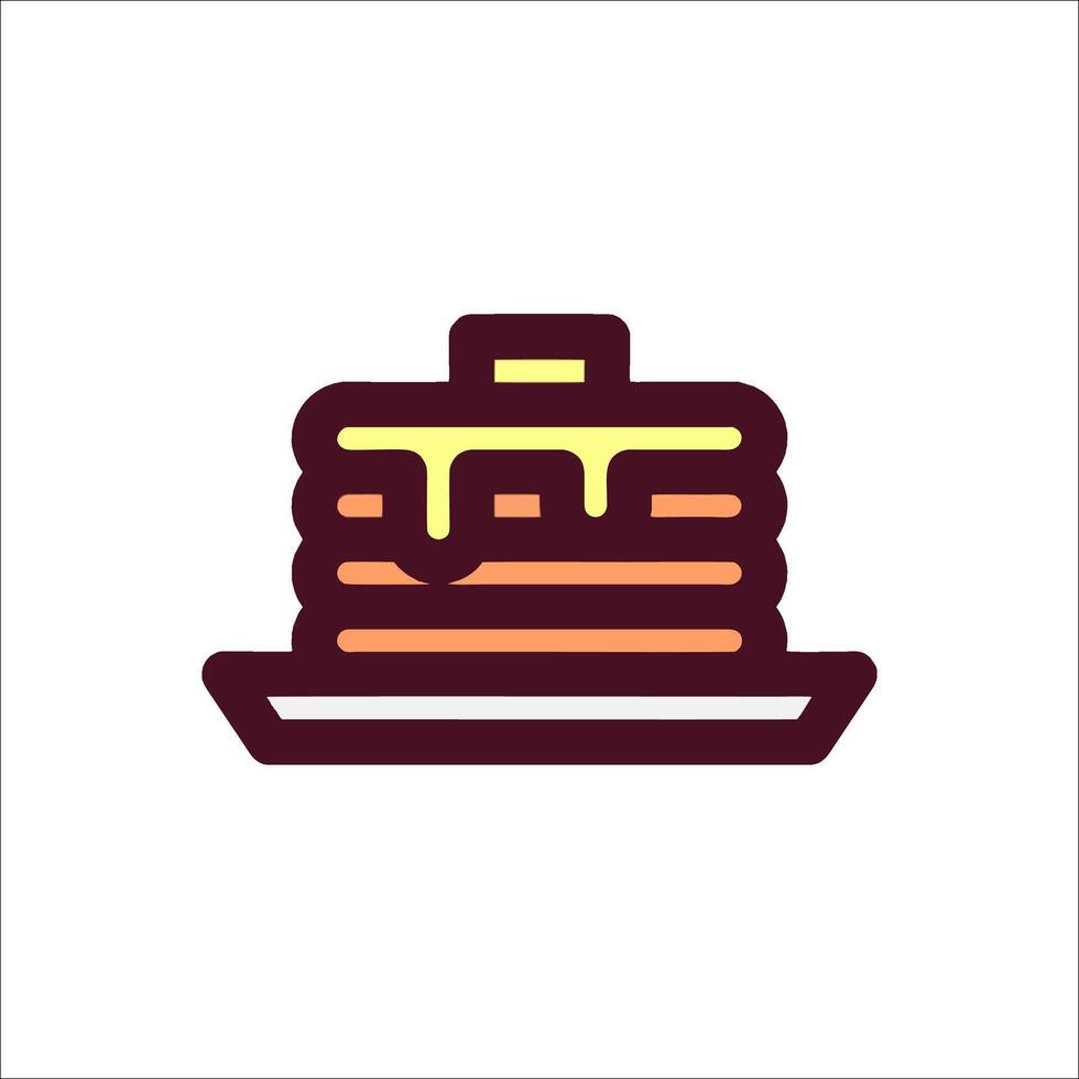 Pancakes icon, illustration vector