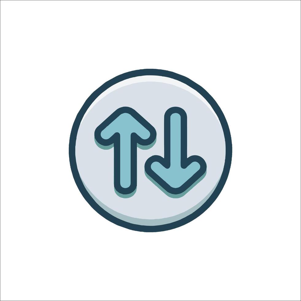 Up arrow icon illustration vector